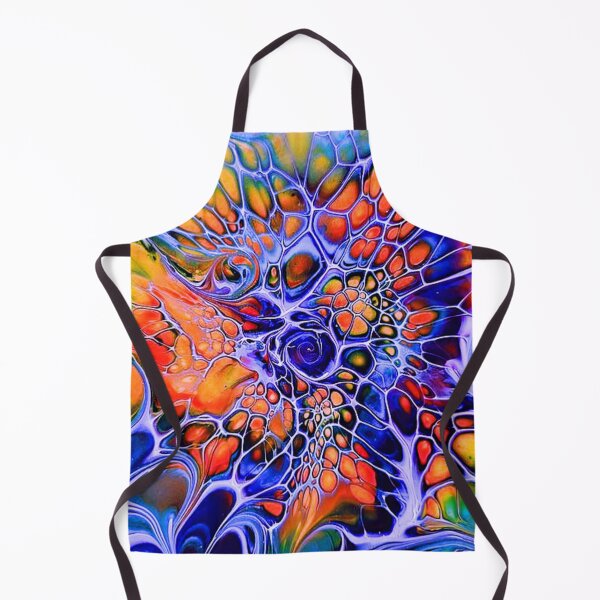 Item preview, FluidArt #o24 marbled orange neon designed and sold by NightRaida.