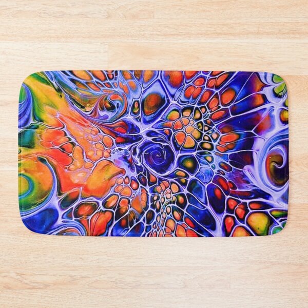 Item preview, FluidArt #o24 marbled orange neon designed and sold by NightRaida.