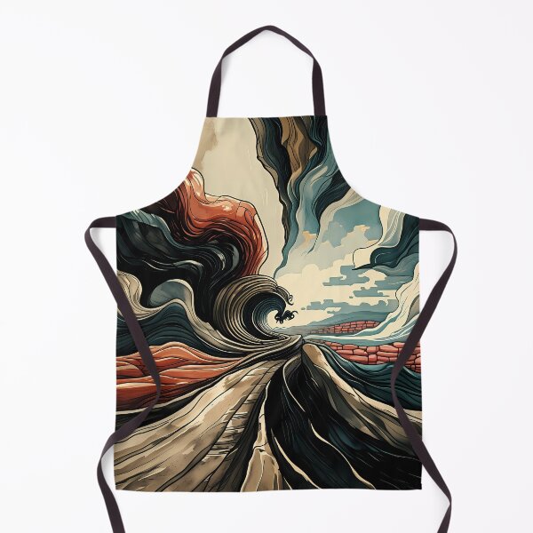 Item preview, Surreal Wave Canyon: Dreamlike Ocean & Desert Landscape Art designed and sold by artearcade.