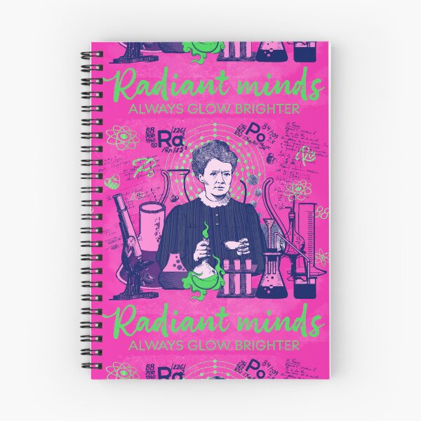 Item preview, Maria Skłodowska-Curie in green and pink; Radiant minds designed and sold by Drawmecute.