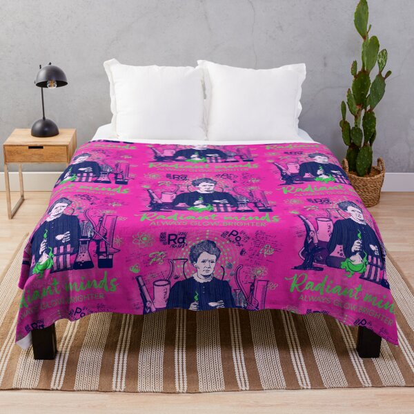 Item preview, Maria Skłodowska-Curie in green and pink; Radiant minds designed and sold by Drawmecute.