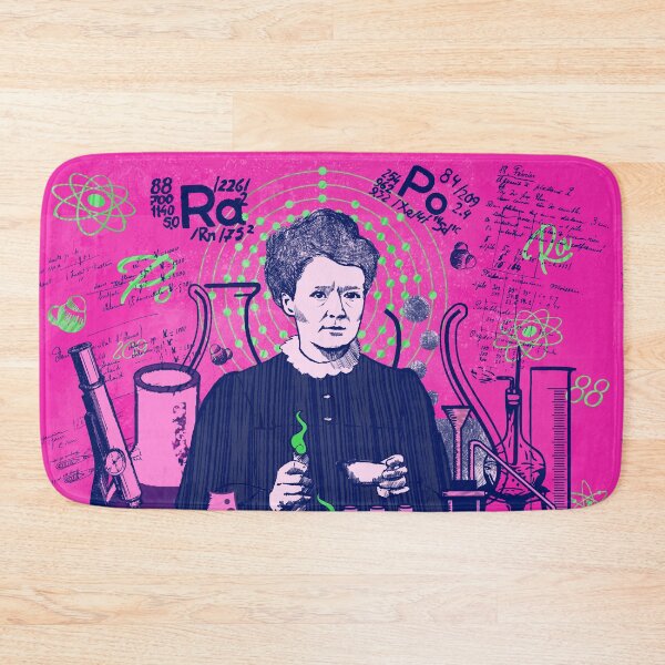 Item preview, Maria Skłodowska-Curie in green and pink; Radiant minds designed and sold by Drawmecute.
