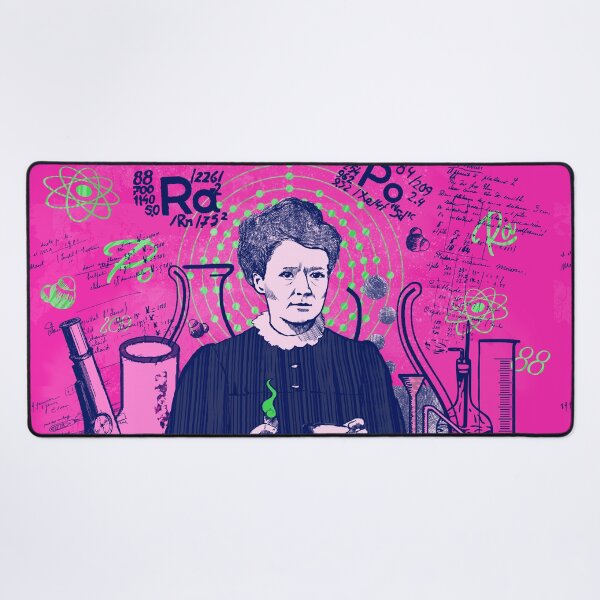 Item preview, Maria Skłodowska-Curie in green and pink; Radiant minds designed and sold by Drawmecute.