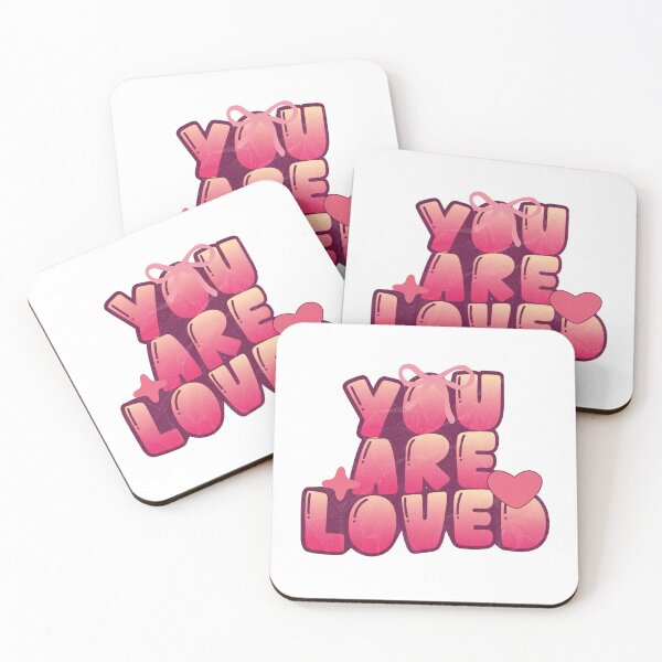 Item preview, You Are Loved Cute Valentine Typography Design designed and sold by PatiMood.