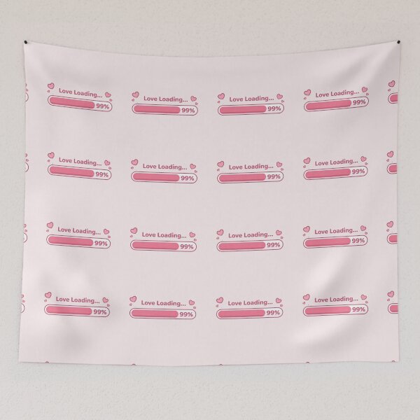 Item preview, Love Loading... 99% Aesthetic Pink Progress Bar designed and sold by ValeriValera.