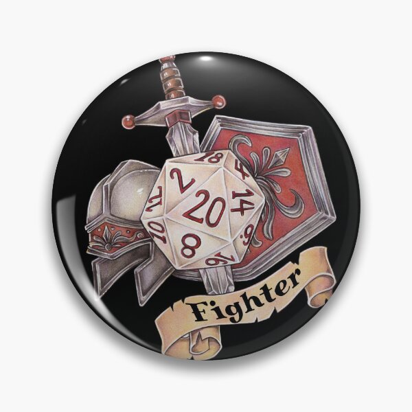 Item preview, Role-playing game tabletop D20 dice gift fighter designed and sold by ZadzeneaArt.