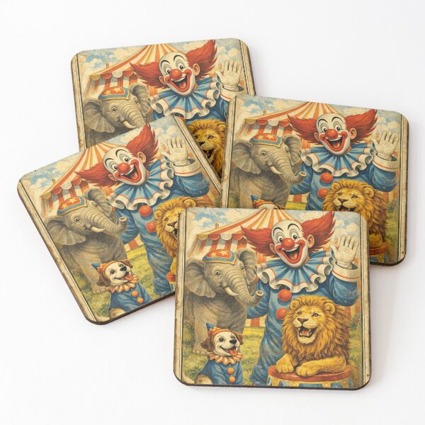 Item preview, Bozo the Clown – Nostalgic Circus Adventure Design designed and sold by Mauswohn.
