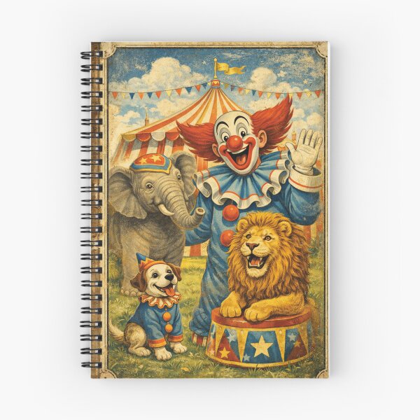 Item preview, Bozo the Clown – Nostalgic Circus Adventure Design designed and sold by Mauswohn.