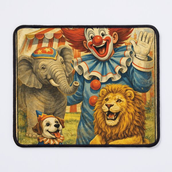 Item preview, Bozo the Clown – Nostalgic Circus Adventure Design designed and sold by Mauswohn.