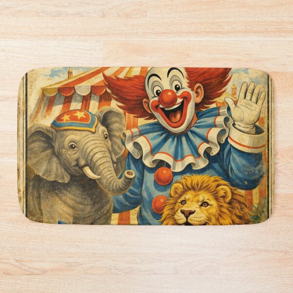 Item preview, Bozo the Clown – Nostalgic Circus Adventure Design designed and sold by Mauswohn.
