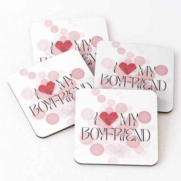 Item preview, I Love My Boyfriend – Love Quote Illustration designed and sold by iamKRUK.