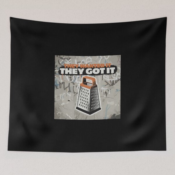 Item preview, Street Art Cheese Grater Design - "They Wanted It They Got It" Urban Graffiti Graphic designed and sold by  MOHAMED.