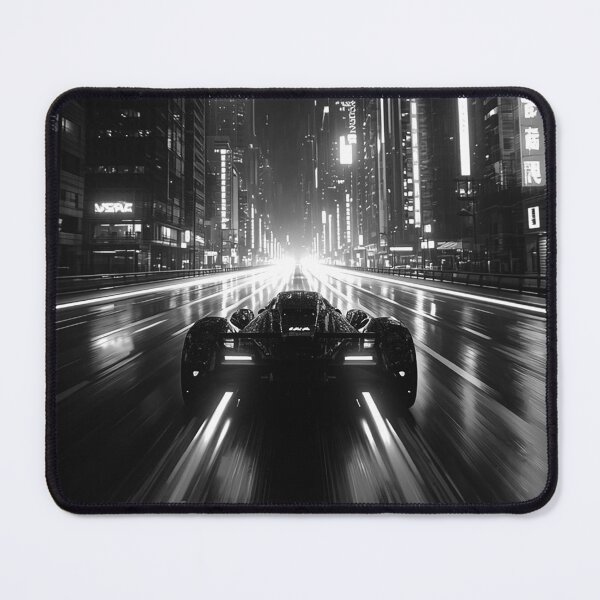 Item preview, Futuristic car speeding through city designed and sold by After De Moment.