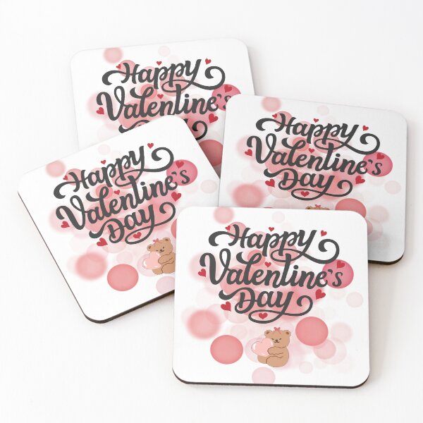 Item preview, Happy Valentine’s Day – Teddy Bear and Hearts designed and sold by iamKRUK.