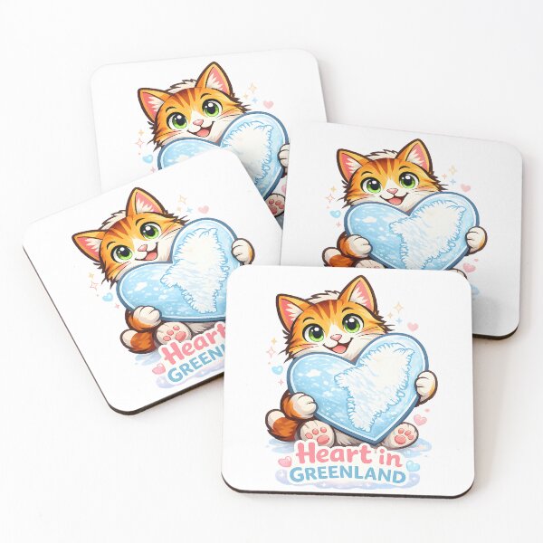 Item preview, Greenland Map Heart Pet - Arctic Love Travel Design designed and sold by ProQ Creative Prints.