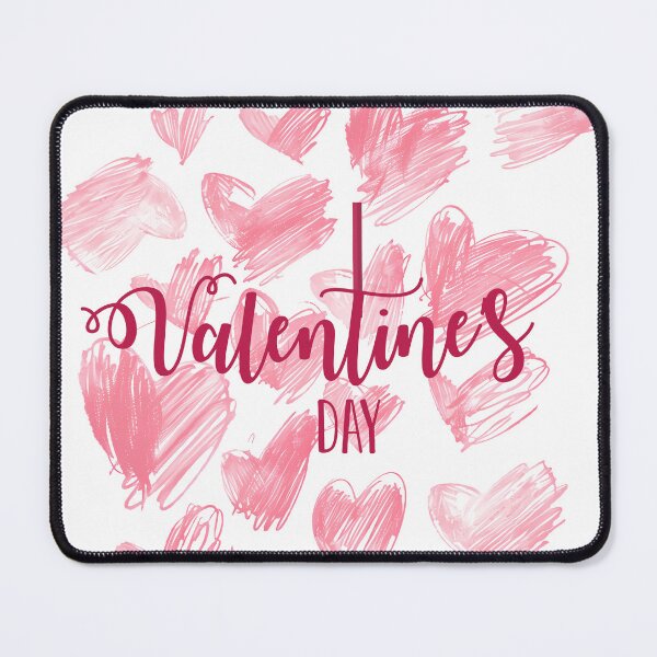 Item preview, Pink Brush Stroke Hearts Valentines Day - Soft Romantic Doodle Heart Scatter Art Print designed and sold by DesignArtist.ia.