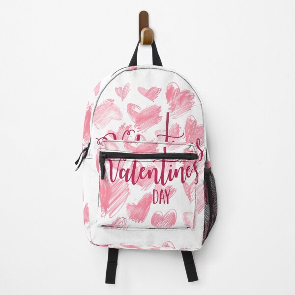 Item preview, Pink Brush Stroke Hearts Valentines Day - Soft Romantic Doodle Heart Scatter Art Print designed and sold by DesignArtist.ia.