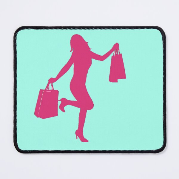 Item preview, Stylish Shopping Girl Silhouette designed and sold by Adappai.