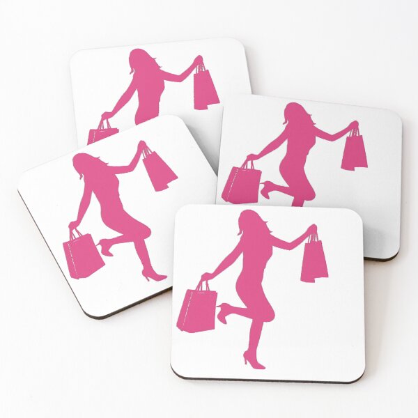 Item preview, Stylish Shopping Girl Silhouette designed and sold by Adappai.