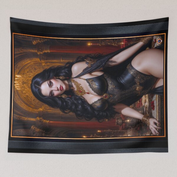 Item preview, Gothic Fantasy Art Portrait Of Istrella Natchinsen Alluring AI Concept Art by Xzendor7 designed and sold by Xzendor7 Digital Art Creations.