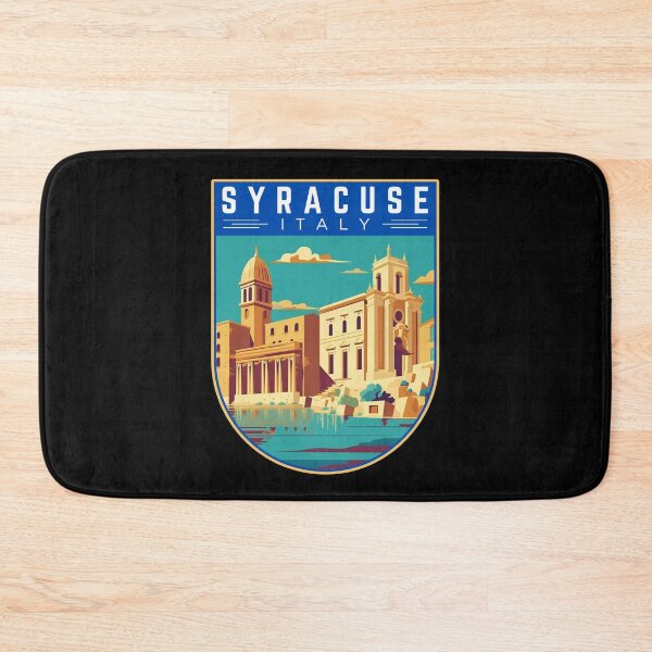 Item preview, Syracuse in Sicily, Italy, Vintage Travel Art Badge designed and sold by MaateoDesign.