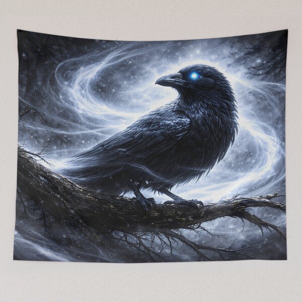 Item preview, Raven of the White Wind designed and sold by NorseDrip.
