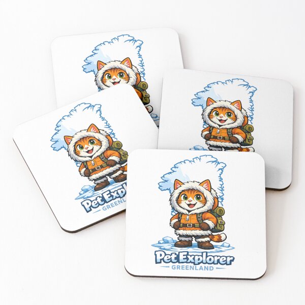 Item preview, Greenland Explorer Cat - Arctic Travel Pet Design designed and sold by ProQ Creative Prints.