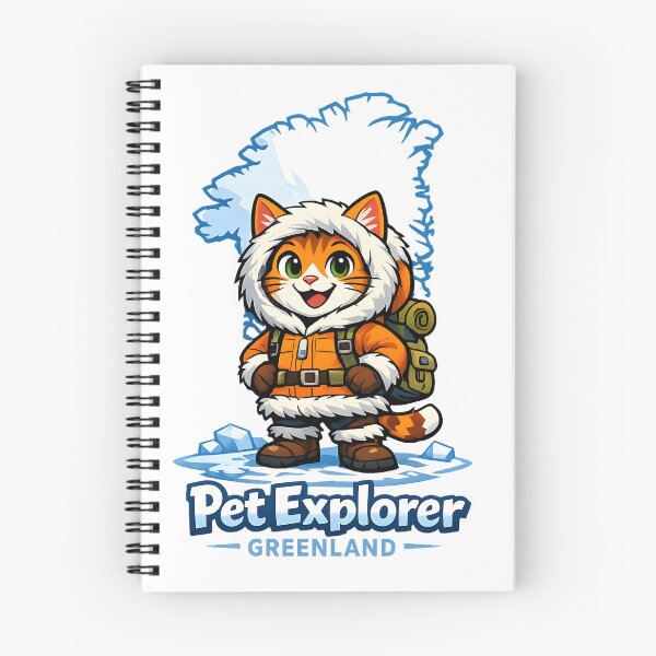 Item preview, Greenland Explorer Cat - Arctic Travel Pet Design designed and sold by ProQ Creative Prints.