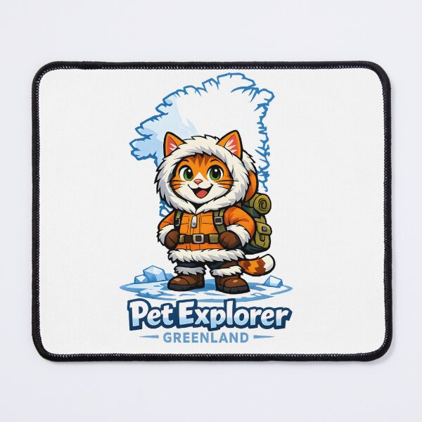 Item preview, Greenland Explorer Cat - Arctic Travel Pet Design designed and sold by ProQ Creative Prints.