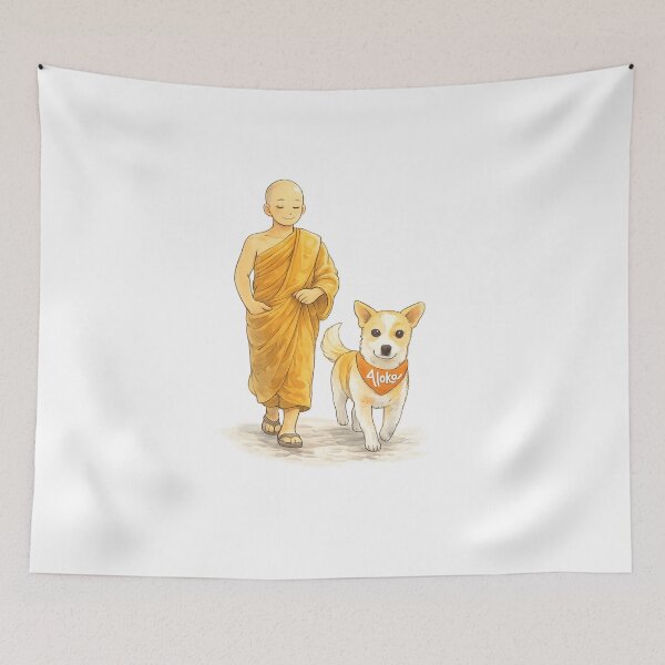 Item preview, Aloka and Monk – Mindful Walks for Peace and Kindness designed and sold by ThaiArtShop.