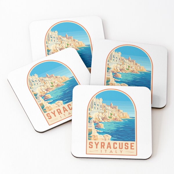 Item preview, Syracuse in Sicily, Italy Vintage Travel Art Emblem designed and sold by MaateoDesign.