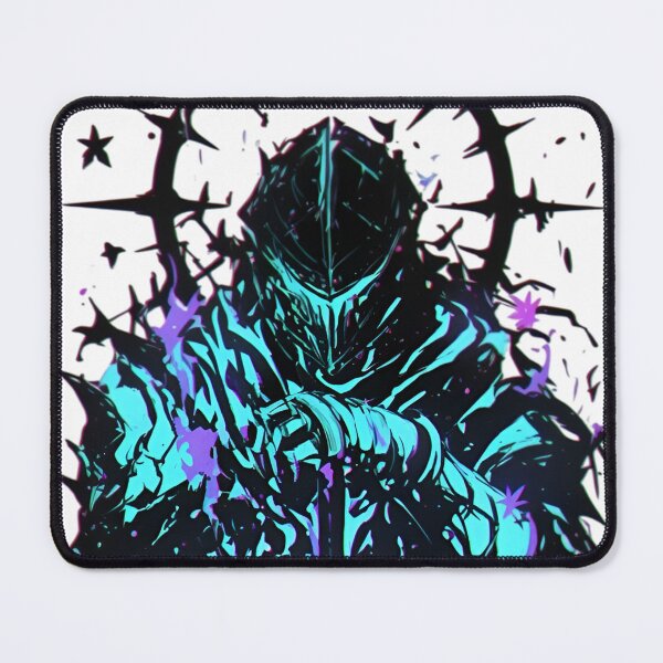 Item preview, Neon Void Knight with Glowing Sword | Dark Fantasy Cyberpunk Art designed and sold by Dyan4.