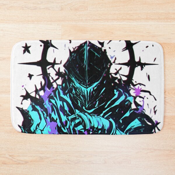 Item preview, Neon Void Knight with Glowing Sword | Dark Fantasy Cyberpunk Art designed and sold by Dyan4.