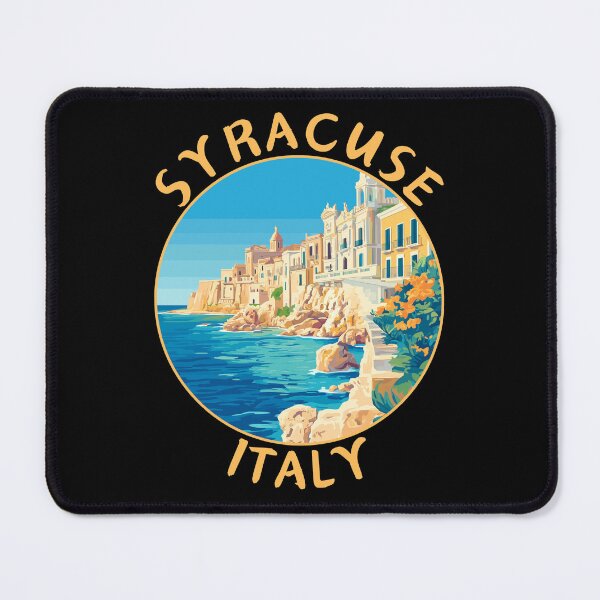 Item preview, Syracuse in Sicily, Italy Retro Travel Art Circle Emblem designed and sold by MaateoDesign.