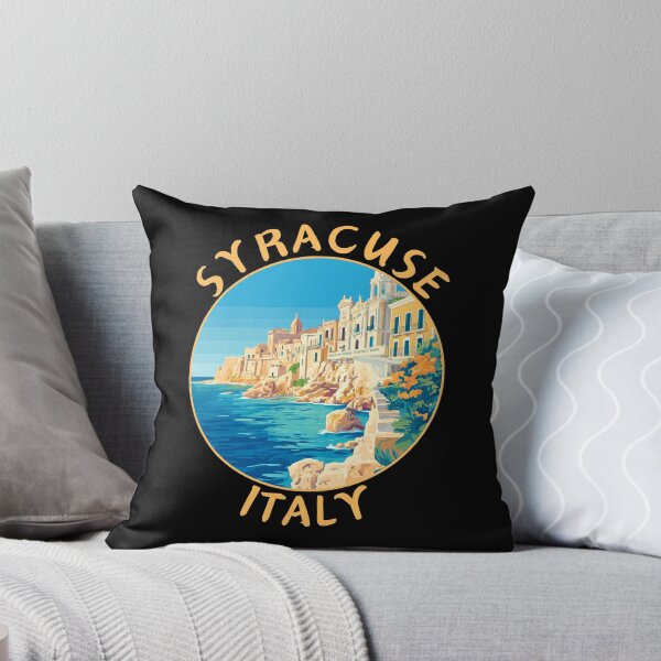 Item preview, Syracuse in Sicily, Italy Retro Travel Art Circle Emblem designed and sold by MaateoDesign.