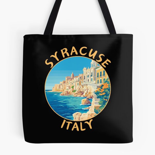 Item preview, Syracuse in Sicily, Italy Retro Travel Art Circle Emblem designed and sold by MaateoDesign.