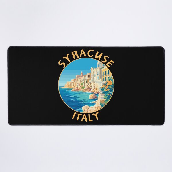 Item preview, Syracuse in Sicily, Italy Retro Travel Art Circle Emblem designed and sold by MaateoDesign.