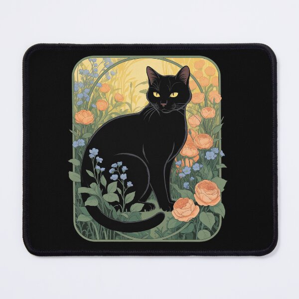 Item preview, Cottagecore Aesthetic Cat Flowers Nature Garden Lover Women designed and sold by angolinnArt.