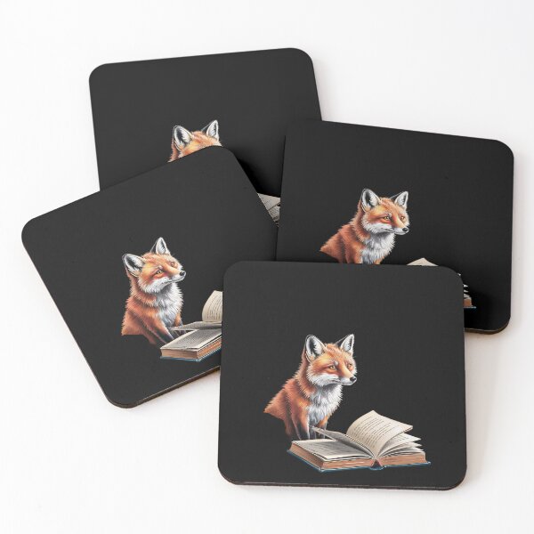 Item preview, Cottagecore Aesthetic floral Fox with Book cute Goblincore designed and sold by joyouartArt.