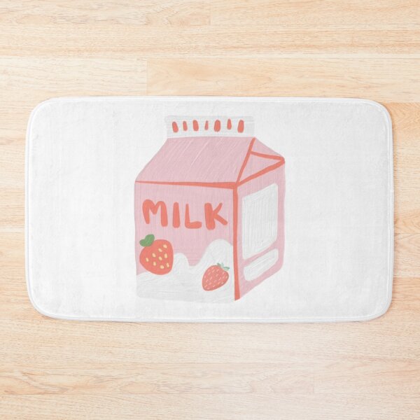 Artikelvorschau, Erdbeermilch entworfen und verkauft von PinkPetalPrint.