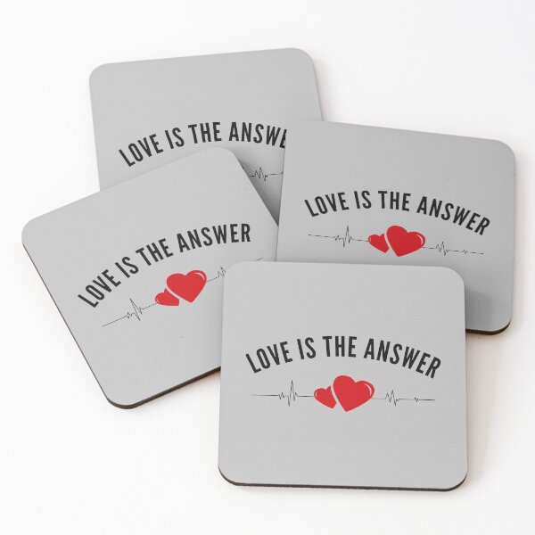 Item preview, Love Is the Answer Minimal Heartbeat Design designed and sold by PrintandJoy.