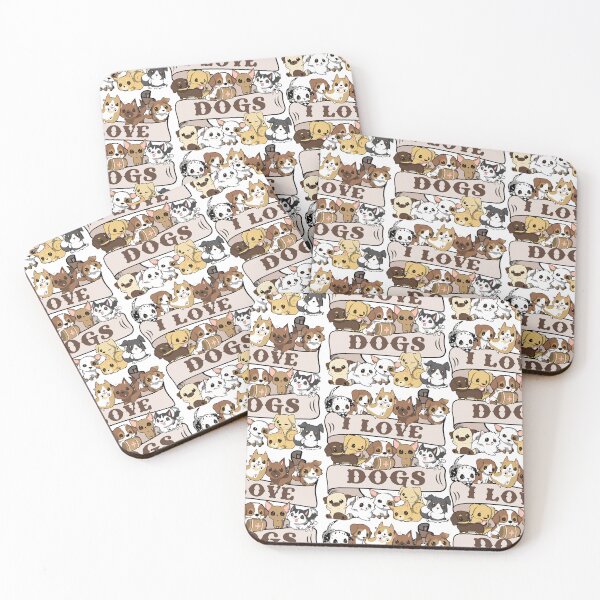 Item preview, I Love Dogs – Whimsical Puppy Friends Design designed and sold by Everpop.