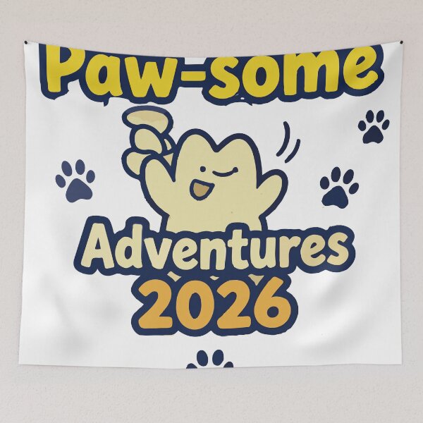 Item preview, Paw-some Adventures 2026 designed and sold by KAUKUDESIGNS.