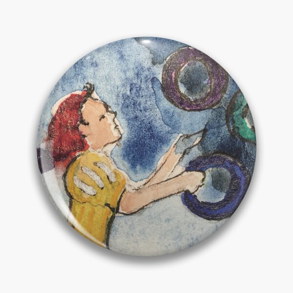 Item preview, Circus juggler hand drawn in pen and watercolour designed and sold by Sheridanlongdog.