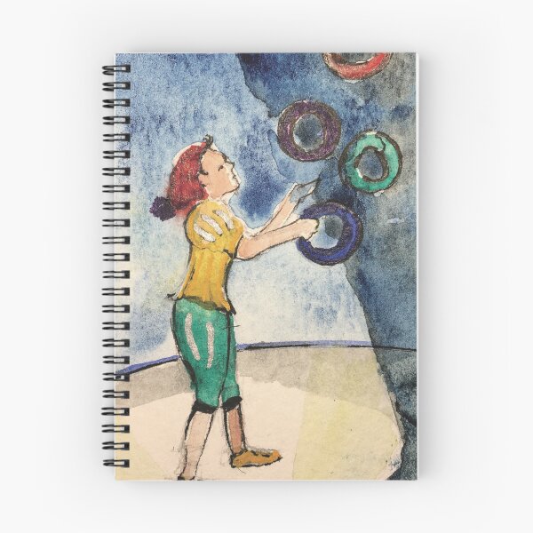 Item preview, Circus juggler hand drawn in pen and watercolour designed and sold by Sheridanlongdog.