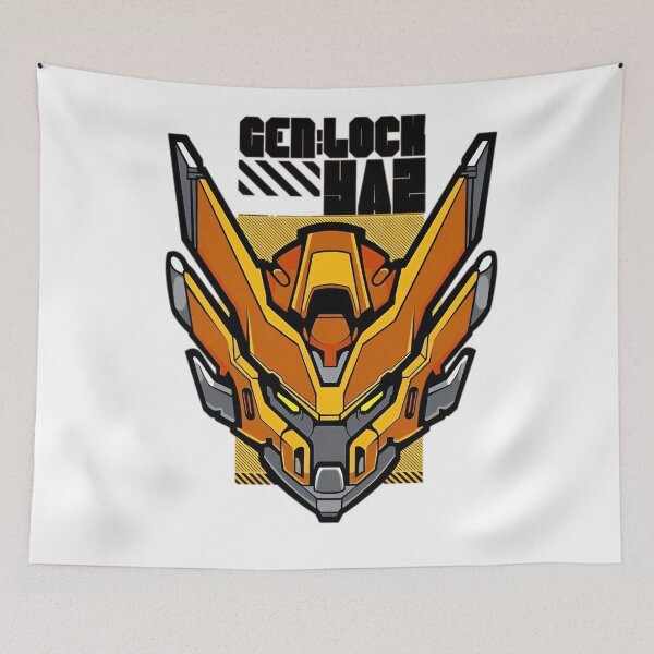 Item preview, Cyber Mecha Sentinel Mask – Futuristic Anime Robot Head Illustration designed and sold by Dyan4.