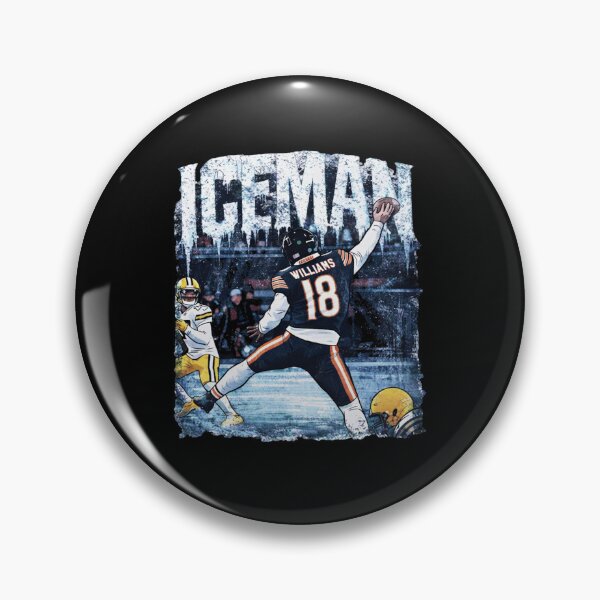Item preview, Caleb Williams Iceman Chicago Football Fan Viral Playoff Moment Meme Tailgate Game Day Vintage 4th and 8 Comeback Graphic designed and sold by idtanerdsand.