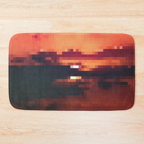Item preview, Pixelated Bold Red Sunset designed and sold by Potato Quality Prints.