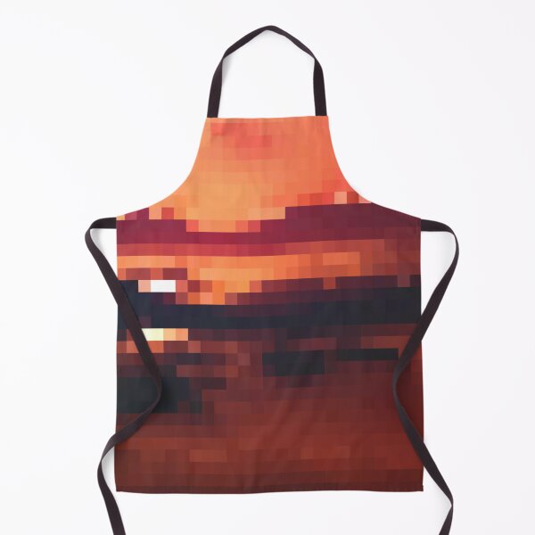 Item preview, Pixelated Bold Red Sunset designed and sold by Potato Quality Prints.