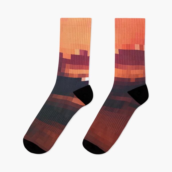 Item preview, Pixelated Bold Red Sunset designed and sold by Potato Quality Prints.